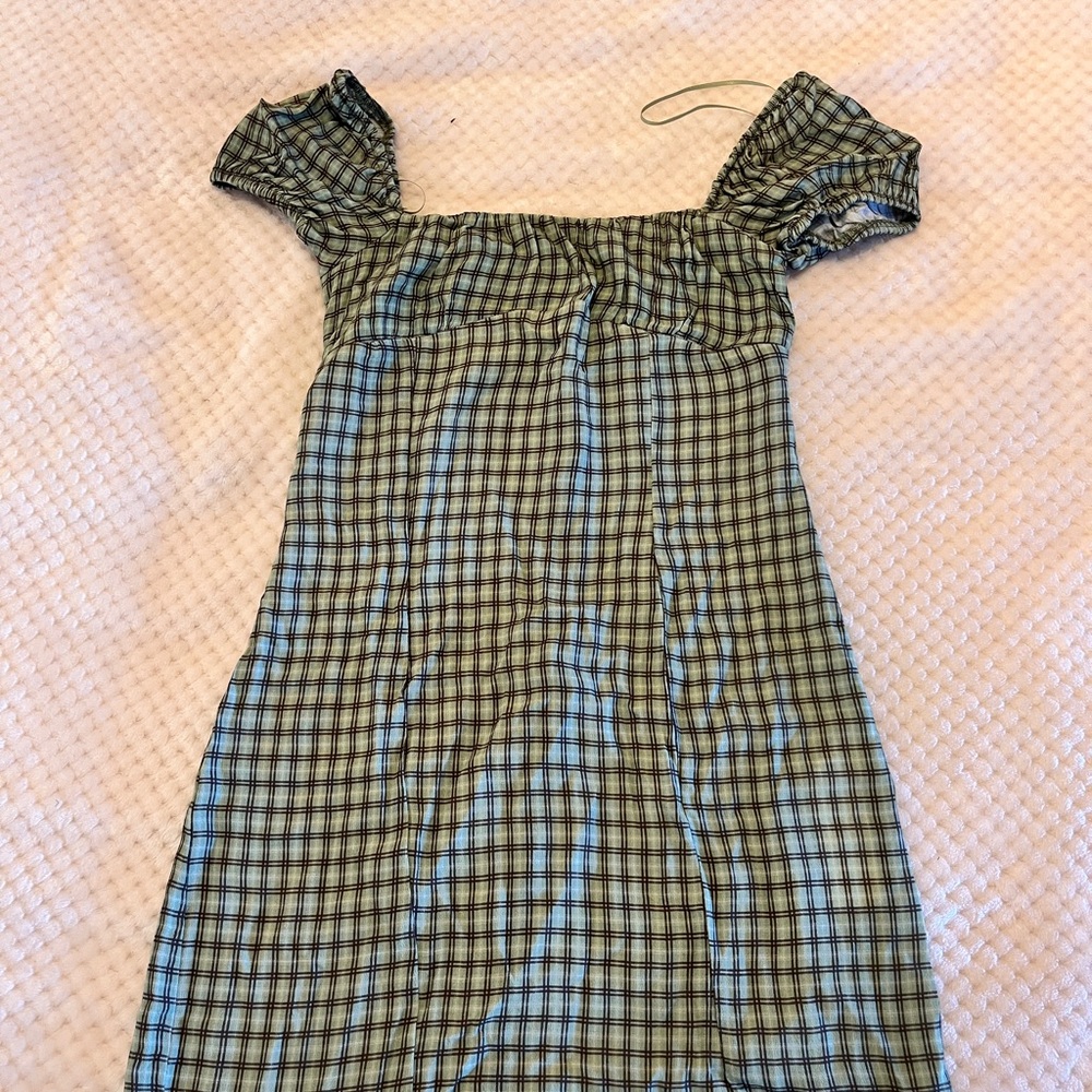 Green Plaid Dress